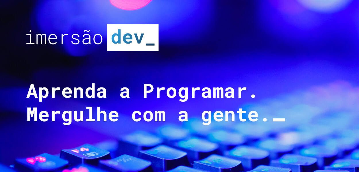 chamada da imersão dev da Alura